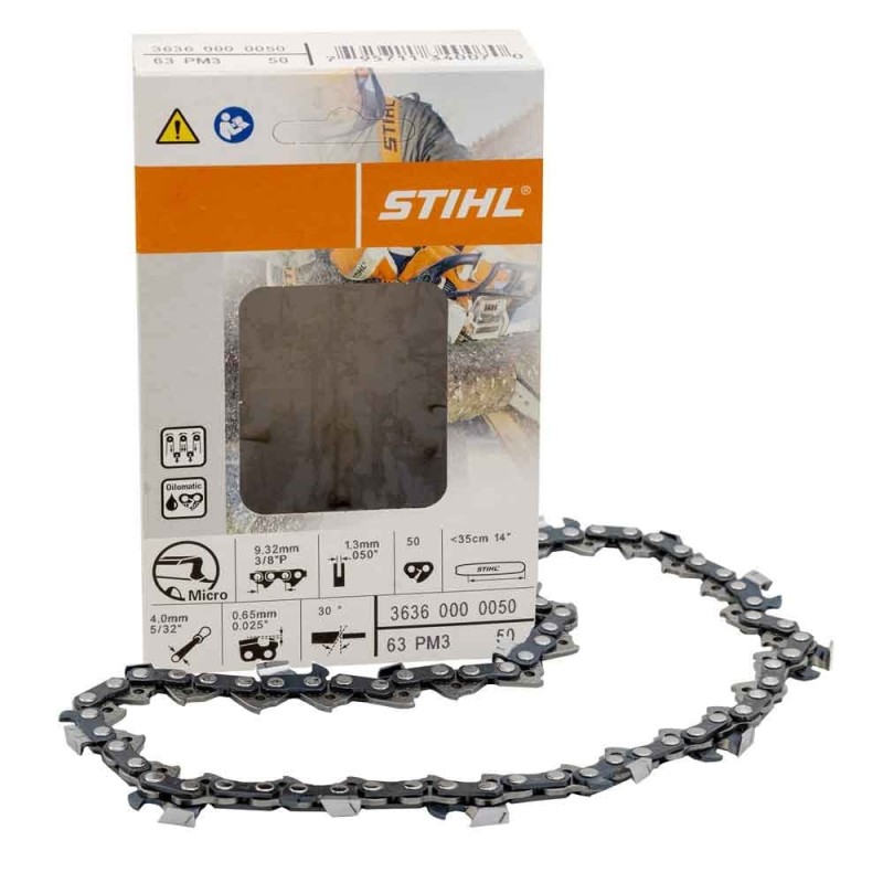 Catena motosega 35 cm 3/8 ORIGINALE STIHL per MS 170 - MS 180 3636-000-0050