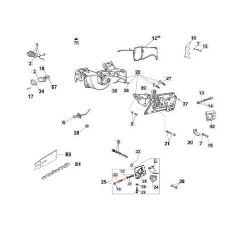 Plunger chainsaw models 956 GS630 GS820 ORIGINAL OLEOMAC 097000069B | NewgardenParts.com