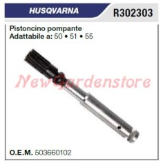 Pompe à huile à tige de piston HUSQVARNA 50 51 55 R302303 | NewgardenParts.com