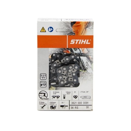 Catena motosega originale Stihl 91 maglie 36 RS Rapid Super Catena 36210000091 | NewgardenParts.com