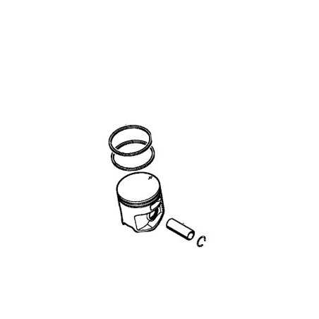 Piston 44 mm chainsaw models MS251 ORIGINAL STIHL 11430302007 | NewgardenParts.com