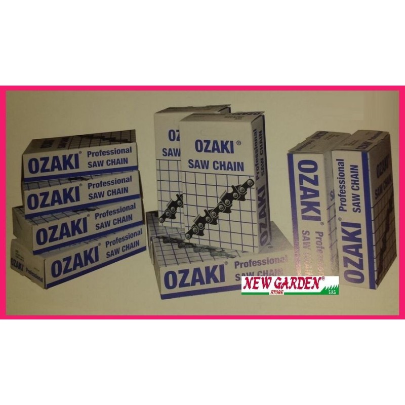 Cadena de motosierra OZAKI 341164 3/8 1,5 64 eslabones diente cuadrado apta para madera seca