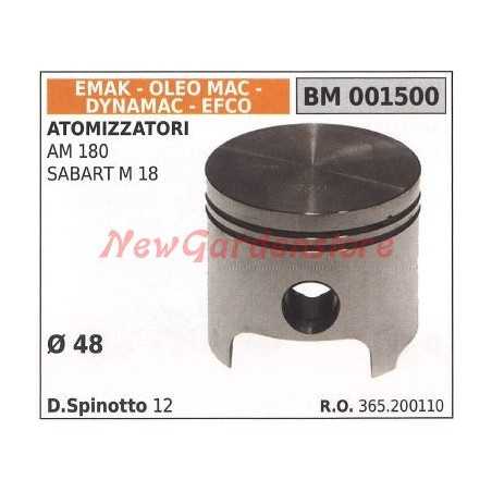 Pistone atomizzatore AM 180 SABART M 18 Ø 48mm EMAK 001500 | NewgardenParts.com