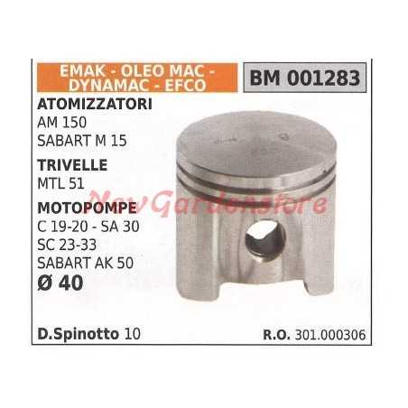 Pistone atomizzatore AM150 trivella MTL51 motopompa SC 23-33 Ø 40mm EMAK 001283 | NewgardenParts.com