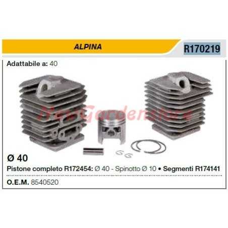 Chainsaw cylinder piston 40 compatible ALPINA 8540520 | NewgardenParts.com