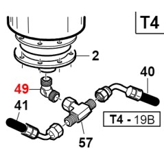 Adattatore forgiato EL0512120 TURBO1 ORIGINALE GIANNI FERRARI 00.41.00.0758 | NewgardenParts.com