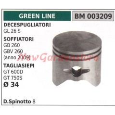 Pistone decespugliatore GL 26S soffiatore tagliasiepe Ø 39mm GREENLINE 003209