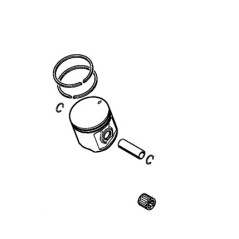 47 mm diameter piston ORIGINAL STIHL models MS291 11410302011 | NewgardenParts.com