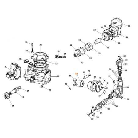 Pistone motopompa modelli C19/20 ORIGINALE EMAK 354000058 | NewgardenParts.com