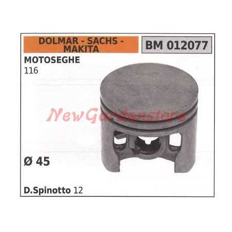 Chainsaw piston 116 Ø  45 mm DOLMAR 012077