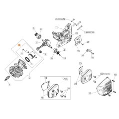 Piston chainsaw models GST360 ORIGINAL OLEOMAC 50270211