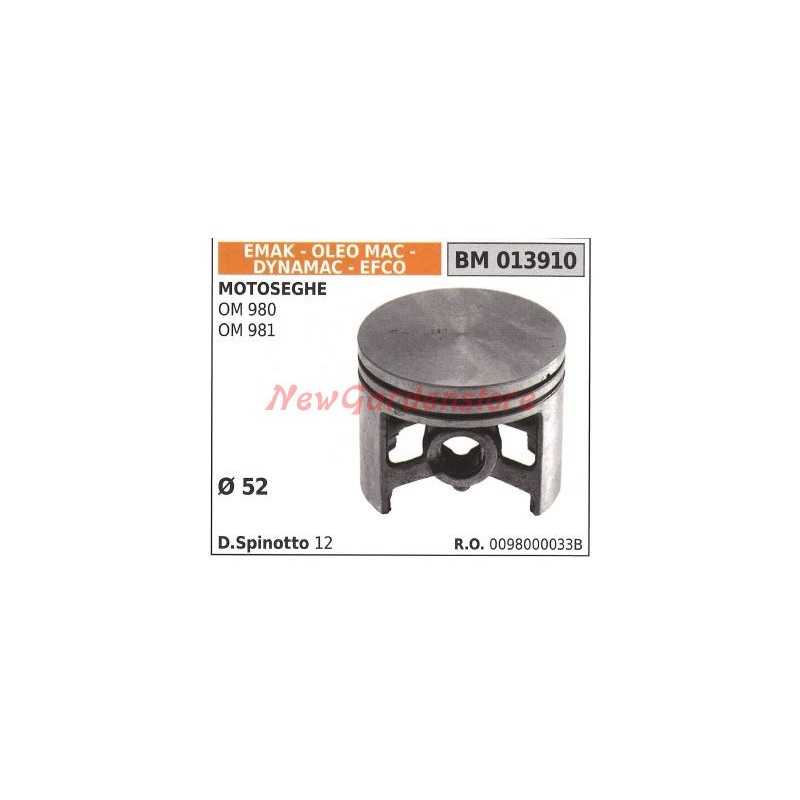 Pistone motosega OM 980 OM 981 Ø 52mm EMAK 013910