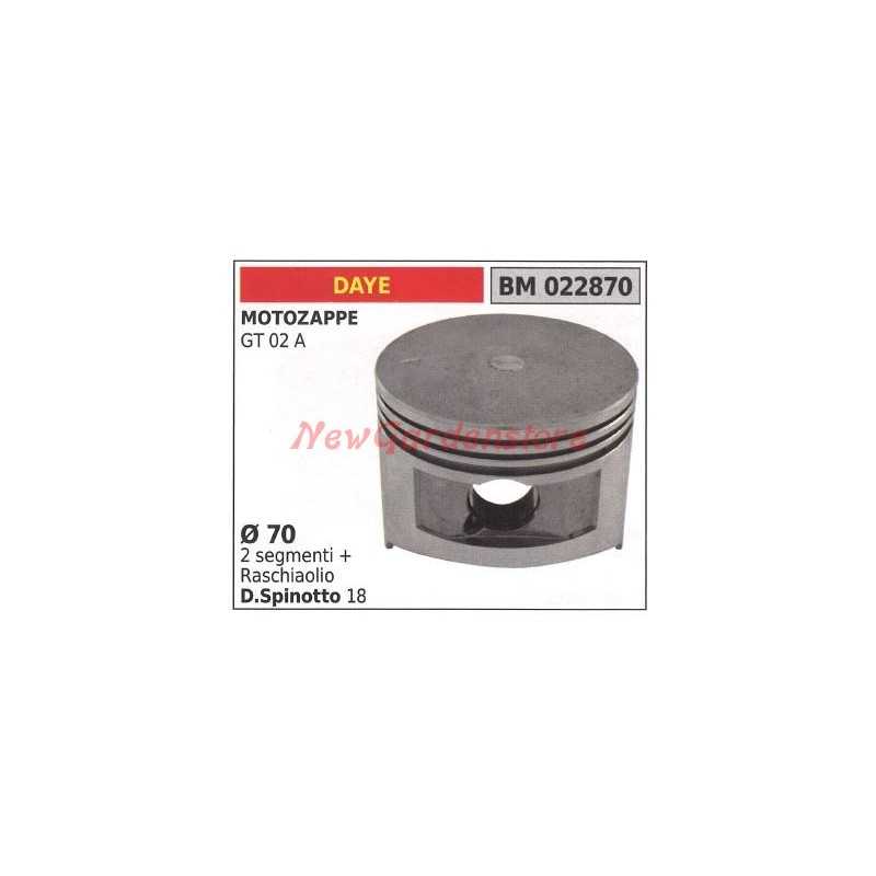 Piston de moteur de tondeuse GT 02 A Ø 70mm DAYE 022870