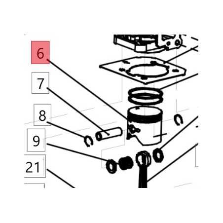 Blower piston models 875990 EBV 260 BN 02010020006 BLUE BIRD | NewgardenParts.com