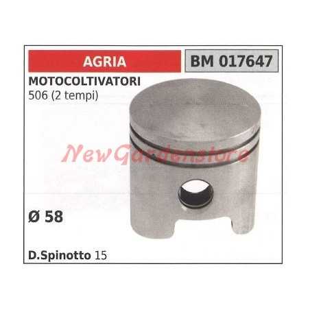 Kolben für 506 2-Takt Motokultivator Ø 58mm AGRIA 017647 | NewgardenParts.com