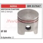 Pistón para motocultivador 506 2 tiempos Ø 58mm AGRIA 017647