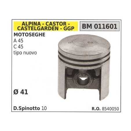 Piston for A45 C45 chainsaw Ø 41 mm GGP 011601 | NewgardenParts.com