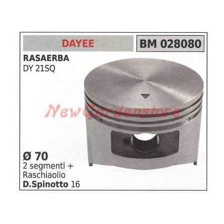 Piston de tondeuse à gazon DY 21SQ Ø 70 mm DAYEE 028080 | NewgardenParts.com