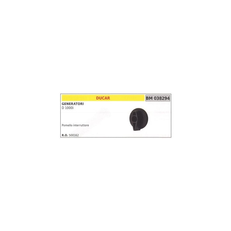 DUCAR switch knob for D 1000i generator