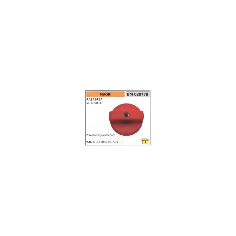 Unterer Griffknopf MAORI Rasenmäher MP4000EL 8313-511001-0017010