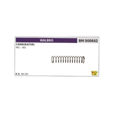 Molla carburatore membrana WALBRO WG - WS 98-320 | NewgardenParts.com