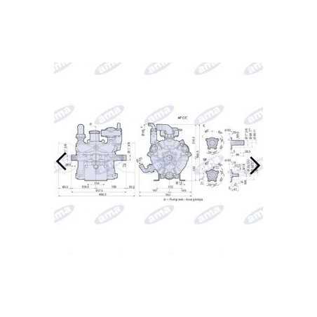 Pompe AR 140BP/C avec conduits externes plastifiés 3 membranes 88932