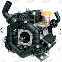 Polypropylene pump with 3 diaphragms semi-hydraulic piston for irrigation 91553 | NewgardenParts.com