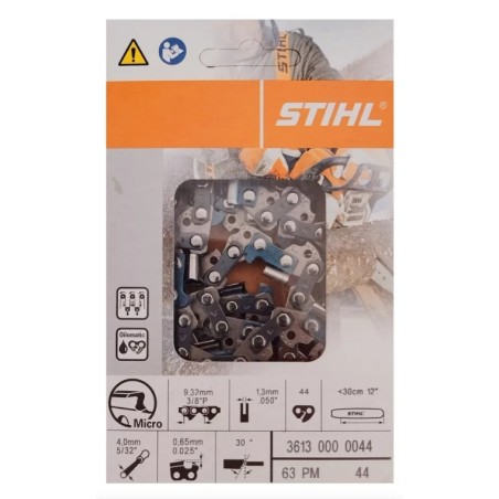 Catena ORIGINALE motosega STIHL MSE160 MSE14 44 maglie 3613-000-0044 | NewgardenParts.com