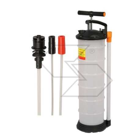 Hand pump for emptying engine oil with guide nozzle capacity 6.5 litres | NewgardenParts.com