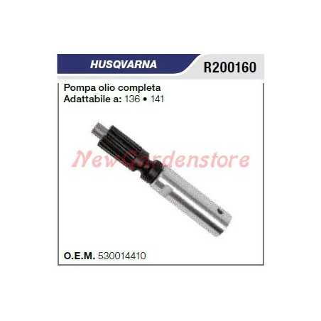 Oil pump compatible HUSQVARNA chainsaw 136 141 models 530014410 | NewgardenParts.com