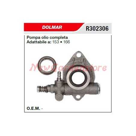 DOLMAR chainsaw oil pump 153 166 R302306 | NewgardenParts.com