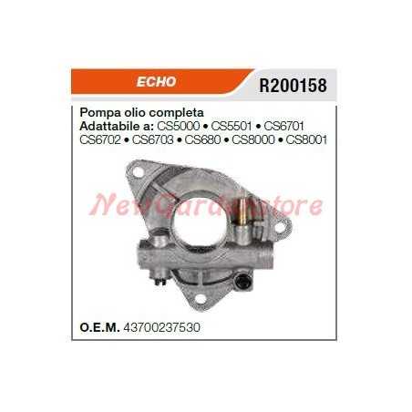 Bomba de aceite ECHO para motosierra CS5000 5501 6701 6702 6703 680 8000 8001 R200158 | NewgardenParts.com