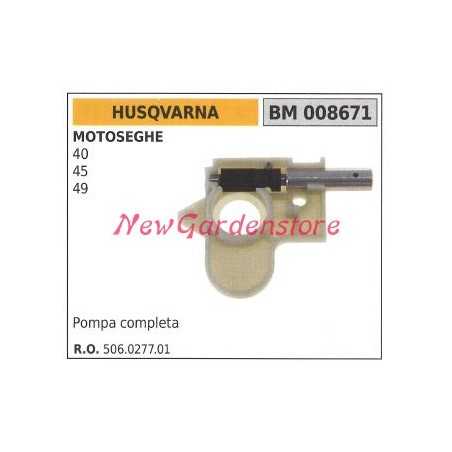 Oil pump HUSQVARNA chainsaw engine 40 45 49 008671 | NewgardenParts.com