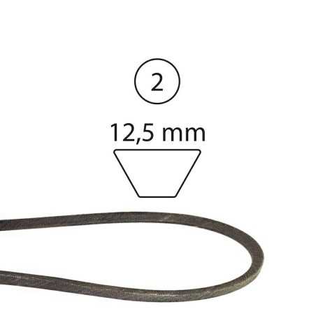 Hydrostatic flat tractor drive belt MTD 520232 7540349 | NewgardenParts.com