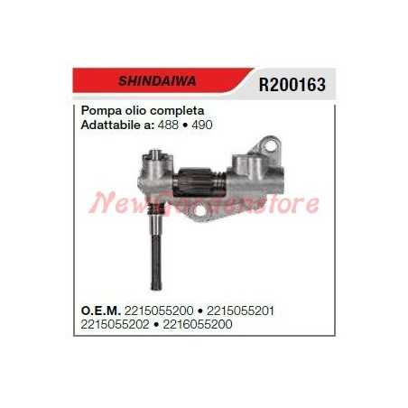 Pompe à huile SHINDAIWA tronçonneuse 488 490 R200163 | NewgardenParts.com