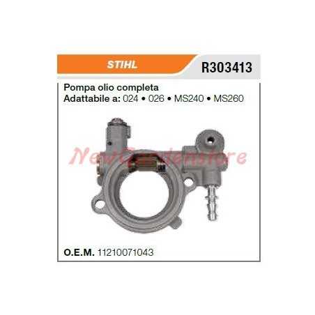Pompe à huile STIHL 024 026 MS240 MS260 R303413 | NewgardenParts.com