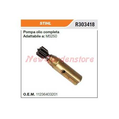 STIHL oil pump chainsaw MS250 303418 | NewgardenParts.com