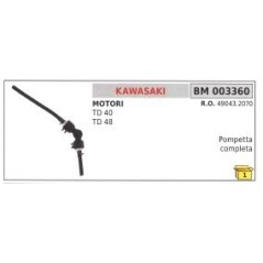 Pompetta completa miscela benzina KAWASAKI TD40 TD48 decespugliatore 49043-2070