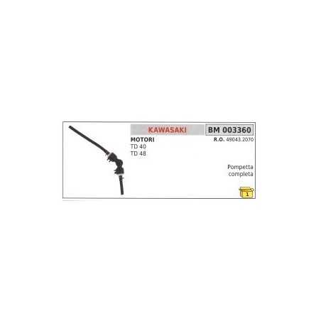 Fuel mixture primer KAWASAKI TD40 TD48 brushcutter 49043-2070 | NewgardenParts.com