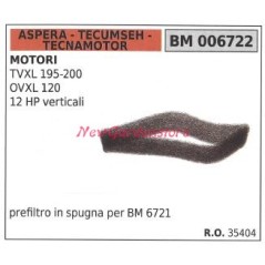 Prefiltro aria ASPERA motore rasaerba tosaerba tagliaerba TVXL 195-200 006722