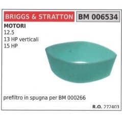 BRIGGS&STRATTON prefiltro aire cortacésped cortacésped 12,5 13CV vertical | NewgardenParts.com