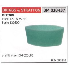 BRIGGS&STRATTON filtro de aire cortacésped cortacésped intek 5.5 6.75hp | NewgardenParts.com