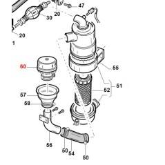 Prefiltro aria ciclone ORIGINALE GIANNI FERRARI per motore macchina operatrice | NewgardenParts.com