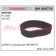Sponge air prefilter KAWASAKI engine FC 400 401 420V (14 HP) 006776 | NewgardenParts.com