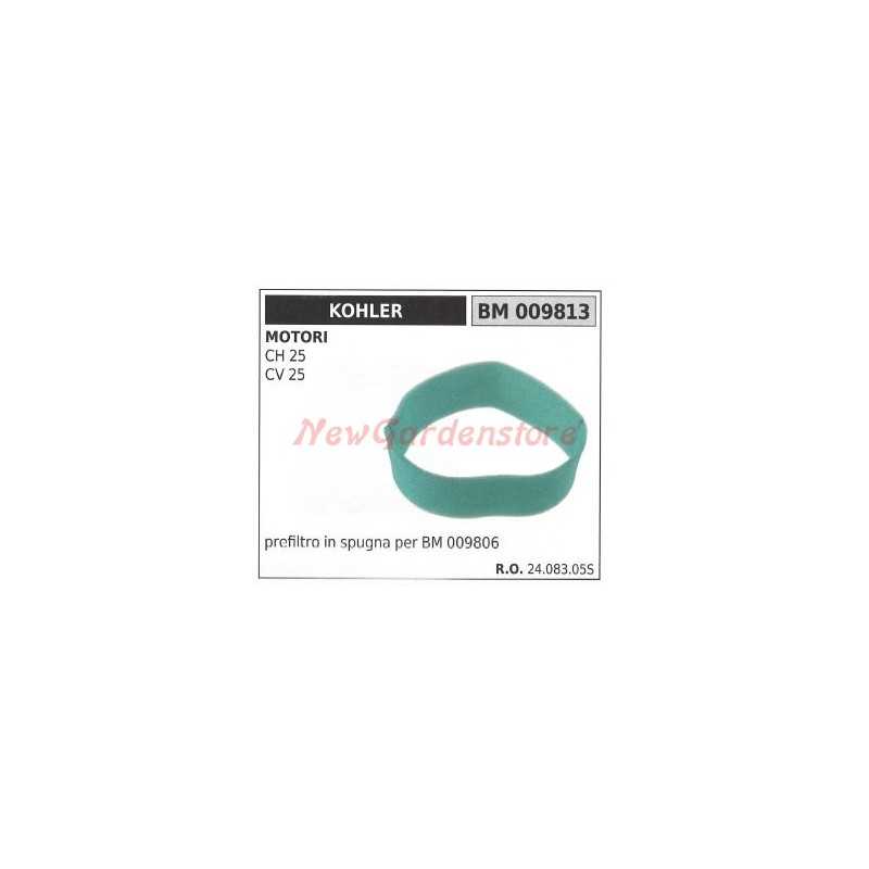 Prefiltro aria in spugna KOHLER trattorino rasaerba CH 25 CV 25 009813