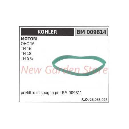 Prefiltro aria in spugna KOHLER trattorino rasaerba OHC 16 TH 16 18 575 009814 | NewgardenParts.com