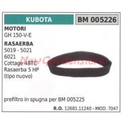 Prefiltro aria in spugna KUBOTA motore GH 150-V-E raserba 5019 5021 6021 005226 | NewgardenParts.com