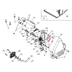 Cinghia ORIGINALE STIGA arieggiatore modelli VT 40 2005 - 2006 1126-0295-01 | NewgardenParts.com