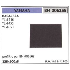 YAMAHA Luft-Vorfilter für Rasenmäher YLM 446 453 653 006165 | NewgardenParts.com