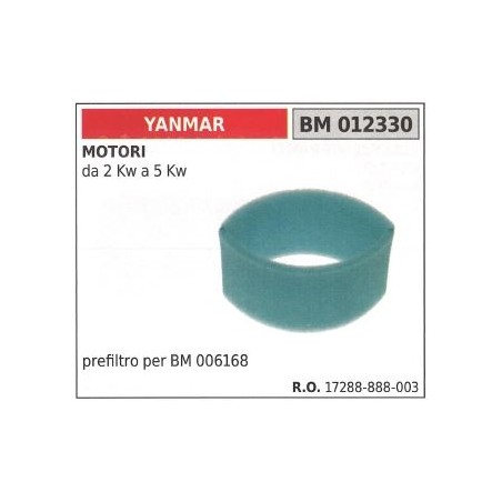 YANMAR Luftvorfilter für 2 Kw bis 5 Kw Motor 012330 | NewgardenParts.com